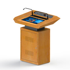 Digital Podium TW23P-A – Интерактивна лекторска катедра с 22" тъч дисплей