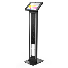 Maclocks Tablet Floor Stand with Brandable Lighting Panel