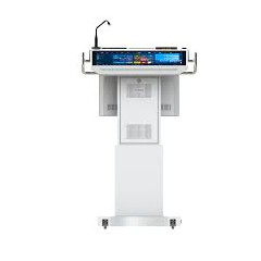 Фронтален изглед на Digital Podium DL27M - дигитална катедра с два дисплея