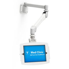 Maclocks Medical Monitor Mount with Extra Long Articulating Arm - Reach