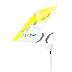 Swift Floor Stand for the Samsung E-Paper Smart Signage - White