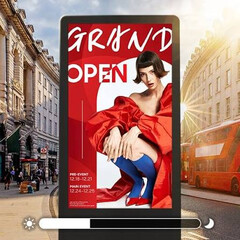 46" външен дисплей за реклама на тротоар Samsung OH46DX-W