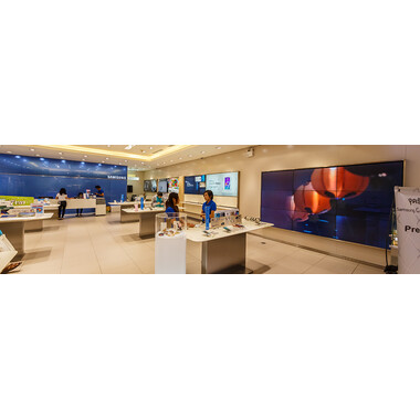 Led стена на закрито