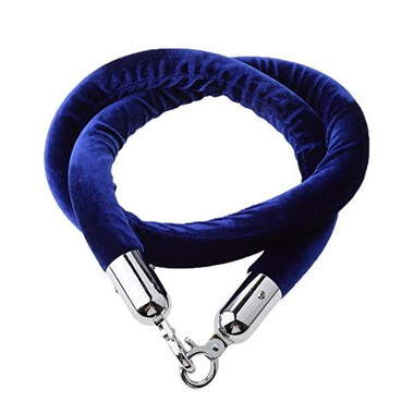 Much & More ограничително въже за колче за преграждане - син велур