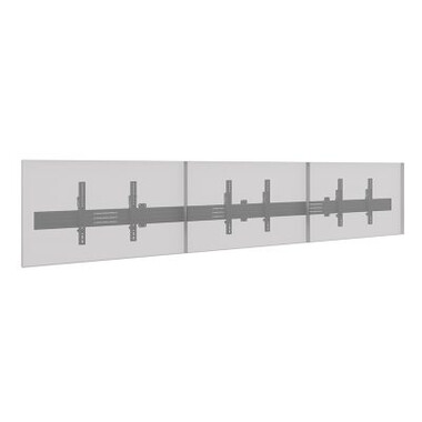 Hagor CPS Menuboard W3L - Стойка за стена за 3 дисплея от 32" до 43″ пейзаж и наклон