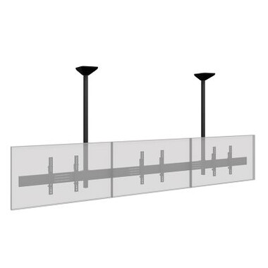 Hagor CPS Menuboard D3L - Менюборд за таван за 3 дисплея от 46" до 65″ пейзаж и наклон