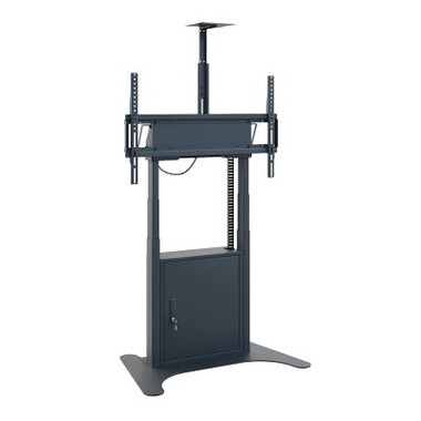 Hagor HP Twin Lift FS-B - Стойка за под с моторизирано повдигане за дисплей от 55" до 86” пейзаж / портрет