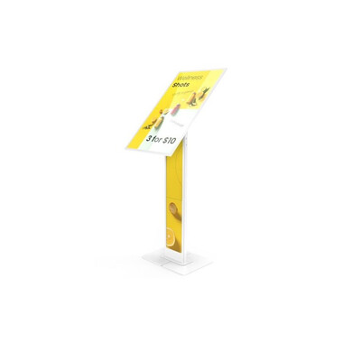 Brandable Floor Stand for the Samsung E-Paper Smart Signage - White