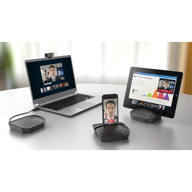 Logitech Mobile Speakerphone P710e - мобилен високоговорител, Bluetooth, USB