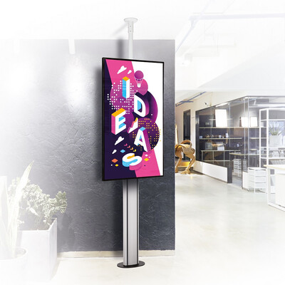 B-Tech BT8702 - стойка от пода до тавана за дисплеи до 75"