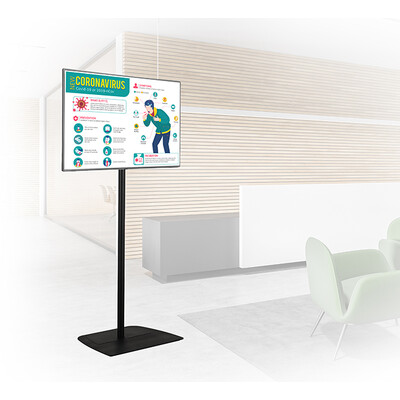 B-Tech BT8572 - подова стойка за монтаж на дисплей до 55"