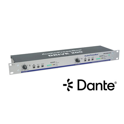 AudioPressBox APB-D200 RD - Dante Active 19” rack AudioPressBox distribution Drive Unit