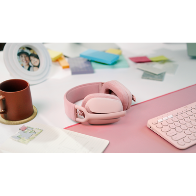 Logitech Zone Vibe Wireless Rose - бизнес безжични конферентни слушалки Bluetooth и USB