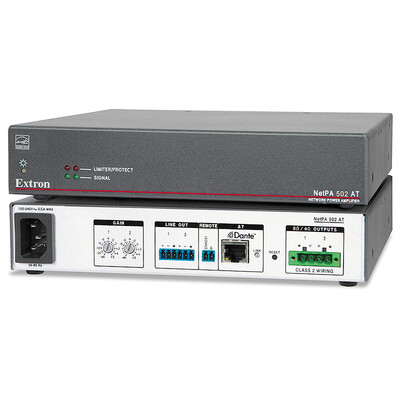 Extron NetPA 502 AT Dante Amplifier - Двуканален аудио усилвател