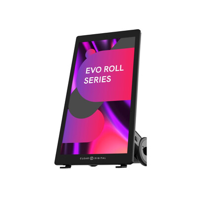 Evo Roll - външен мобилен рекламен тотем 43"