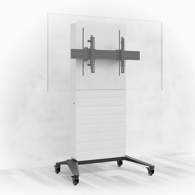 Hagor CON-Line M Lift - Мобилна стойка с моторизирано повдигане за дисплей от 55" до 75”