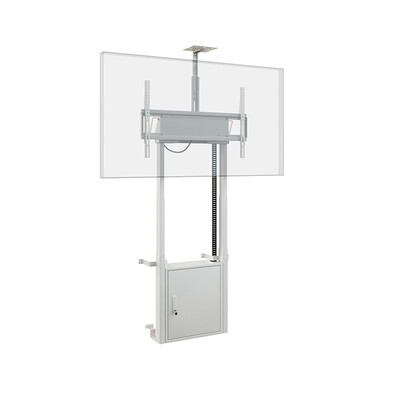 Hagor HP Twin Lift FW-W - Подова стойка до стена с моторизирано повдигане за дисплей от 55" до 86”