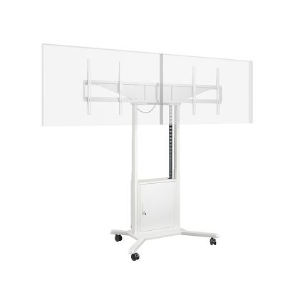 Hagor HP Twin Lift M-DW - Мобилна стойка с моторизирано повдигане за два  дисплея от 46" до 65”