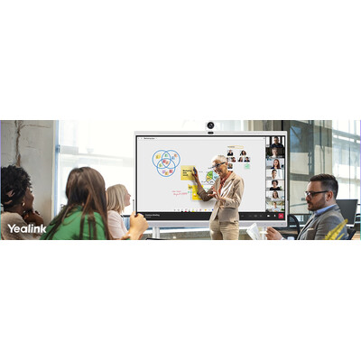 Yealink MeetingBoard Pro 86'' - интерактивен дисплей 86" с вградена конферентна камера. Android / Windows