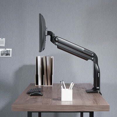 Hagor Gasliftarm Single - подвижна стойка за монитор от 17" до 43", наклон и завъртане