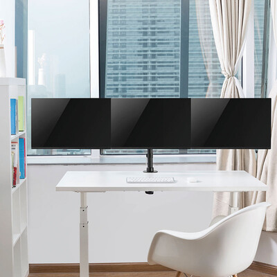 Hagor Tablemount KB Triple - фиксирана стойка за три извити монитора от 15" до 27", наклон и завъртане