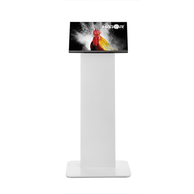 Hagor vis-it Tilt White - тотем стойка за вътрешен монтаж за дисплей fот 22" до 43" с наклон