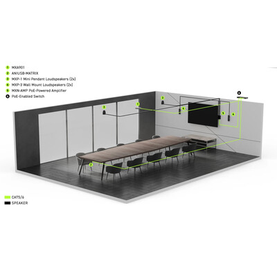 Shure MXP-6 Ceiling-Mount Passive Loudspeaker - Пасивен високоговорител за монтаж на таван