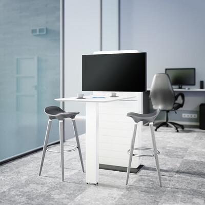 Hagor CON-Line FS Table 32" – 55″ - Медийна колона свободностояща с работна площ