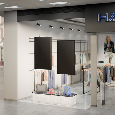 Hagor HP SHF OM55 Portrait - висяща стойка за витринен дисплей Samsung OM55N