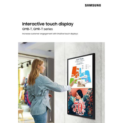 Samsung QM55BT - професионален сензорен дисплей 55"