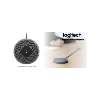 Logitech MeetUp Expansion Mic - допълнителен микрофон за Logitech MeetUp