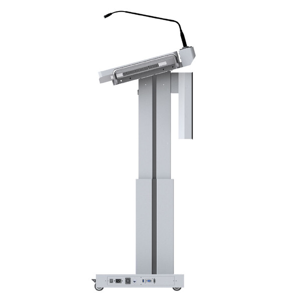 Страничен изглед на Digital Podium DL27M - дигитална катедра с два дисплея