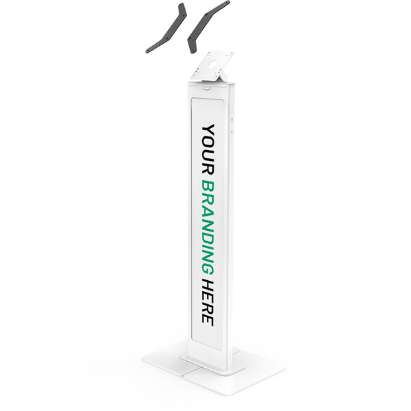 Maclocks by Compulocks Brandable Floor Stand for Samsung E-Paper Smart Signage - White