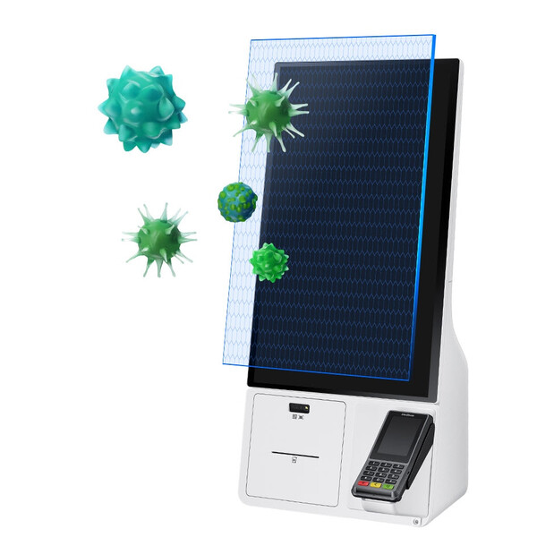 Антимикробна защита на Samsung KM24C-C - дисплей с процесор за дигитален киоск за самообслужване, Windows OS