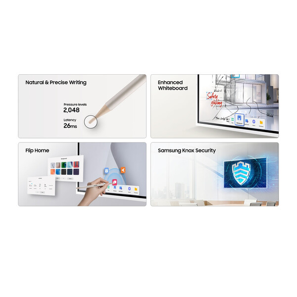 Дигитална бяла дъска  - Samsung The Flip WM55FX  -  интерактивен дисплей 55"