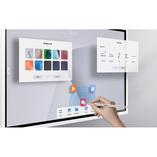 STEM дисплей за училище Samsung The Flip WM85FX  -  интерактивен дисплей 85"