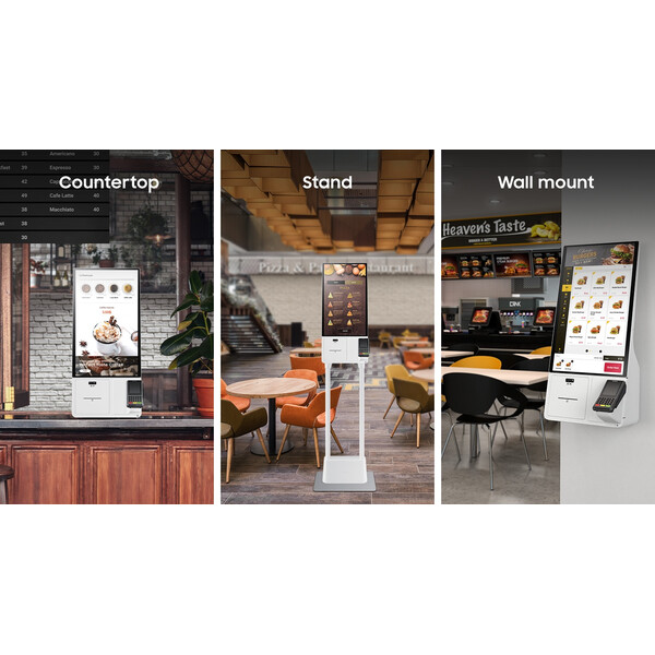 Видове монтаж на киоск за самообслужване Samsung Kiosk KM24C-5