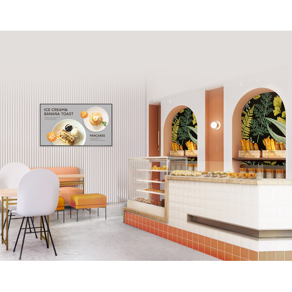 Дисплей за Digital Signage в кафене, ресторант и търговски обект